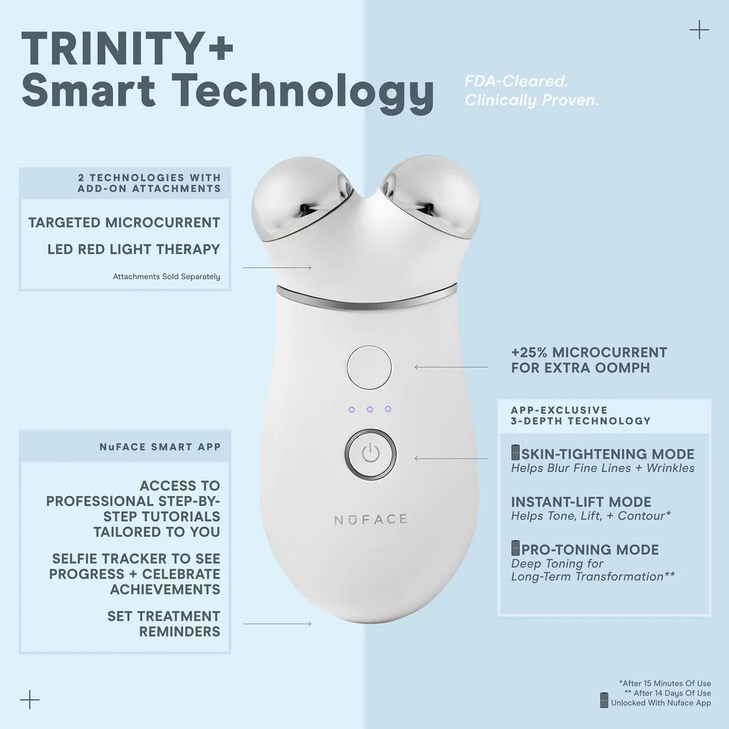 Nuface TRINITY+ Pro Smart Device Facial Toning Kit